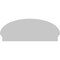 Ekena Millwork Elliptical 4 Spoke Architectural Grade PVC Combination Pediment, 44"W x 17-7/8"H x 2-3/4"P PEDPC044X180ELL04 - alternate 6